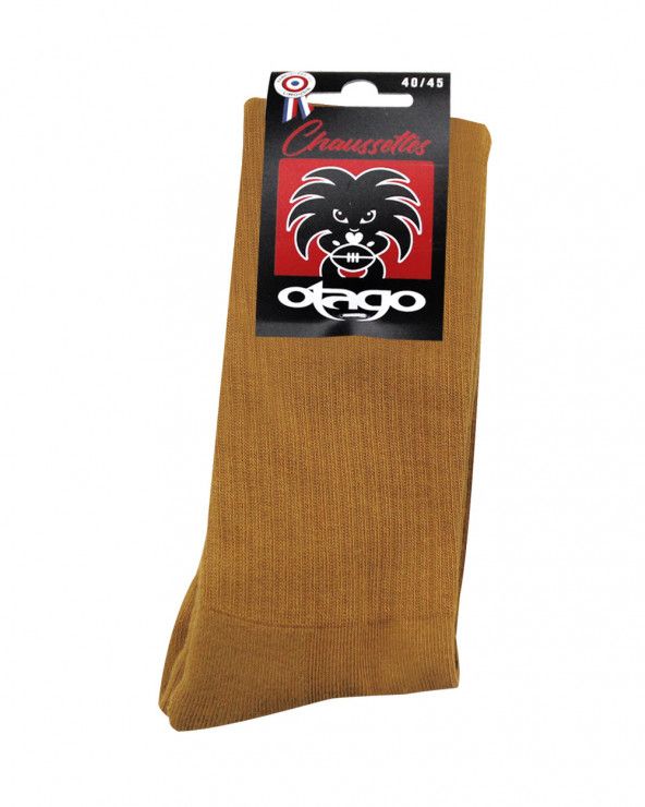 Chaussettes Otago rugby moutarde homme