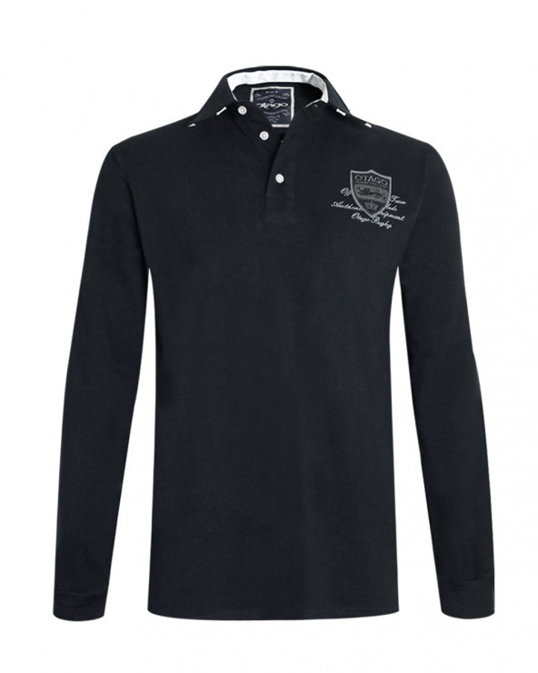 face du Polo Marco team Otago noir pour homme