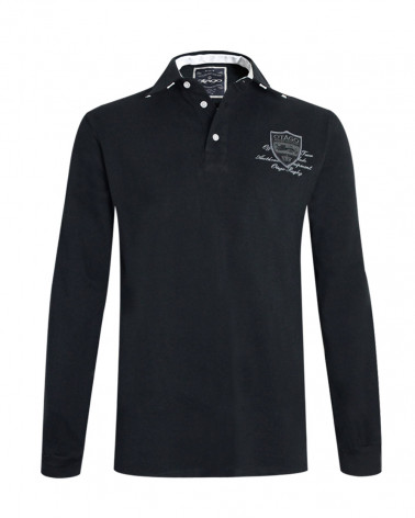 face du Polo Marco team Otago noir pour homme