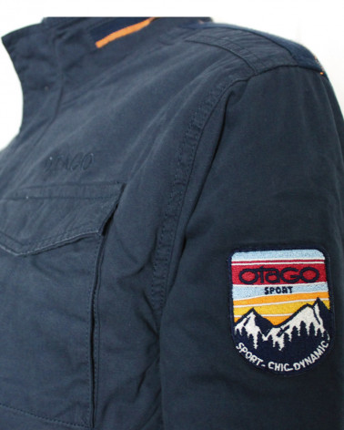 Détail produit de la parka Lomontain Otago bleu marine pour homme