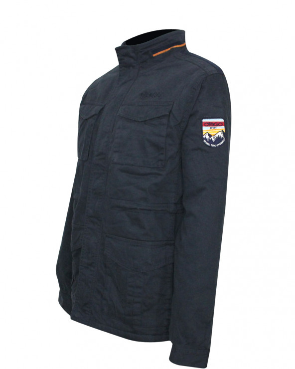 Blouson parka Lomontain Otago rugby bleu marine homme