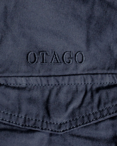 Broderie côté coeur de la parka Lomontain Otago bleu marine pour homme