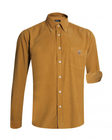 Chemise manches longues Velours Otago rugby camel Homme