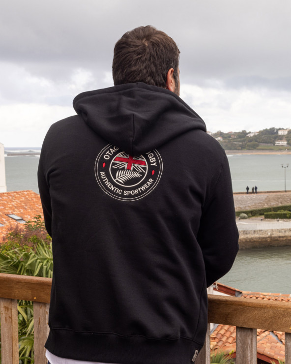 Sweat zip capuche DOMY Otago noir homme