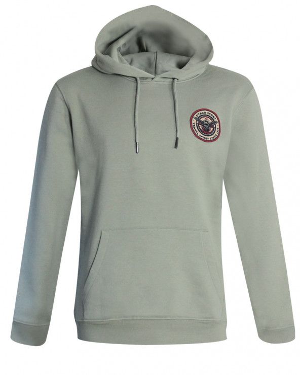 Sweat à capuche FIGHTER Otago rugby vert clair pour Homme