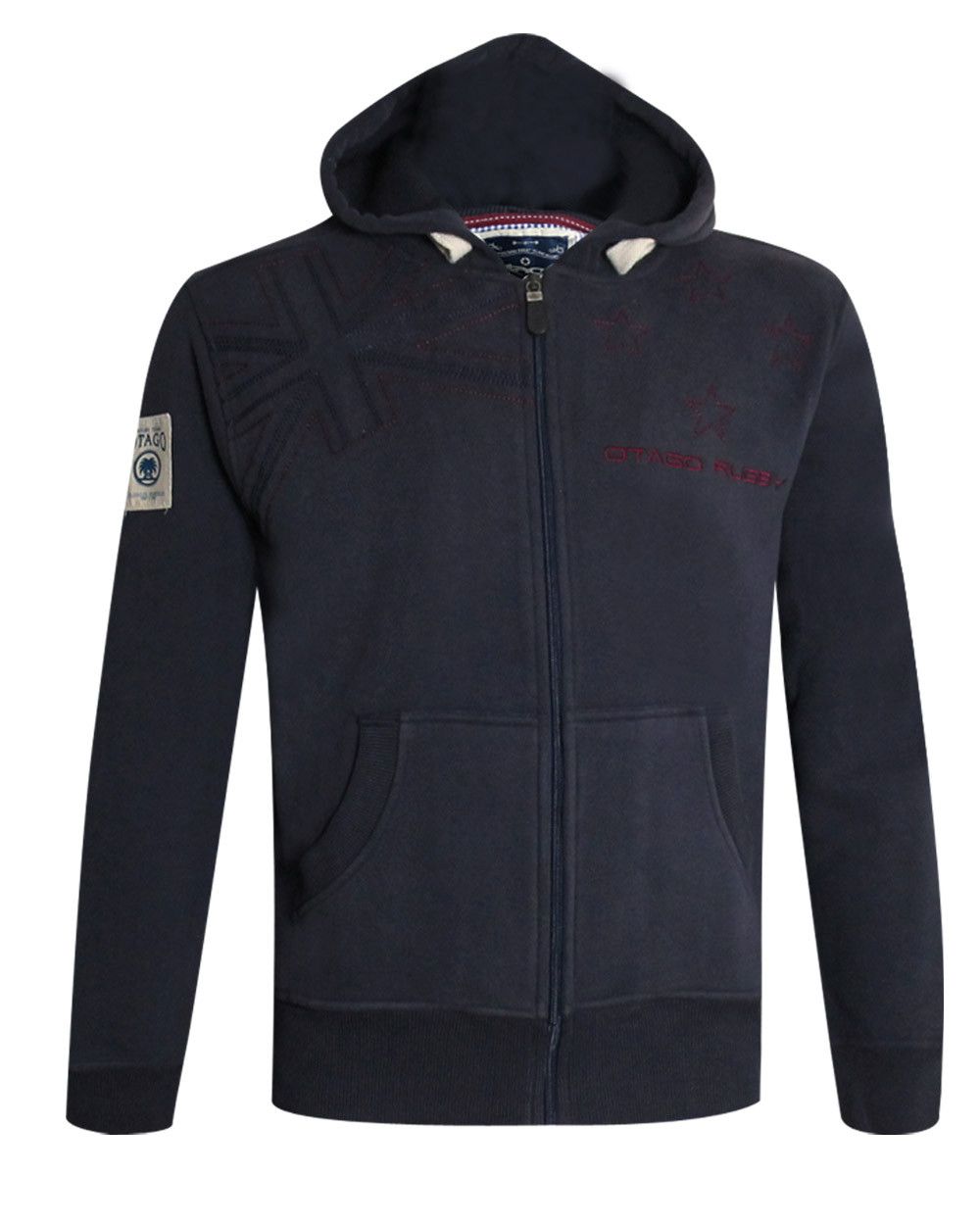 Sweat zip capuche BAMAO Otago rugby homme marine