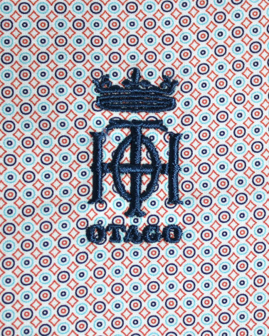 Broderie côté coeur de la chemise Mellah Otago blanc pour homme