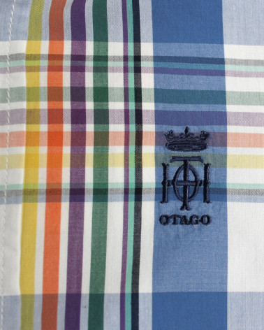 Broderie côté coeur de la chemise 134 Otago multicolore pour homme