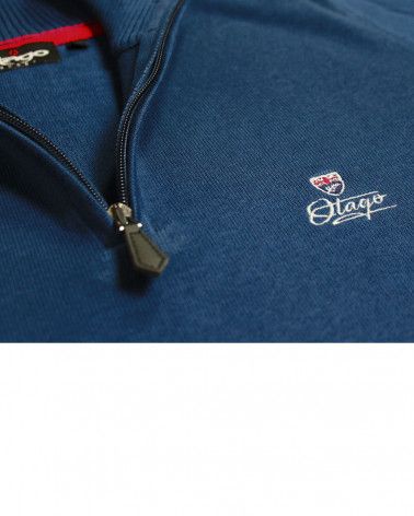 Détail produit du pull Bologne Otago bleu marine pour homme