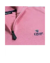 BOLOGNE PULL COL 3/4 ZIP OTAGO ROSE