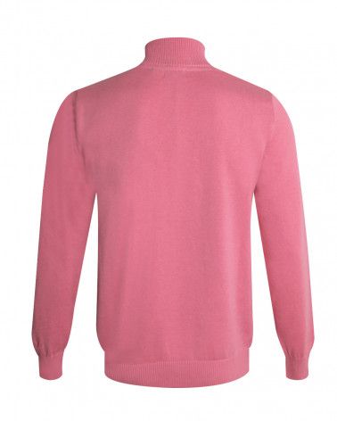 Dos du pull Bologne Otago rose pour homme