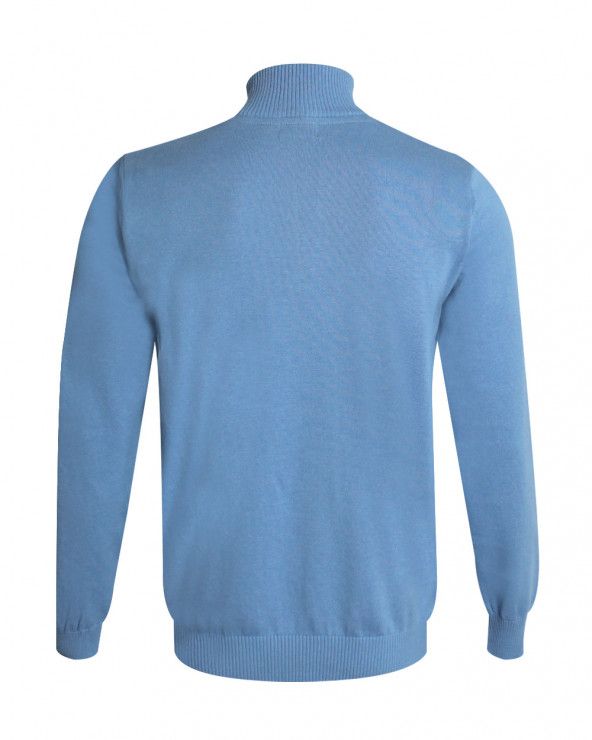 Dos du pull Bologne Otago bleu ciel pour homme