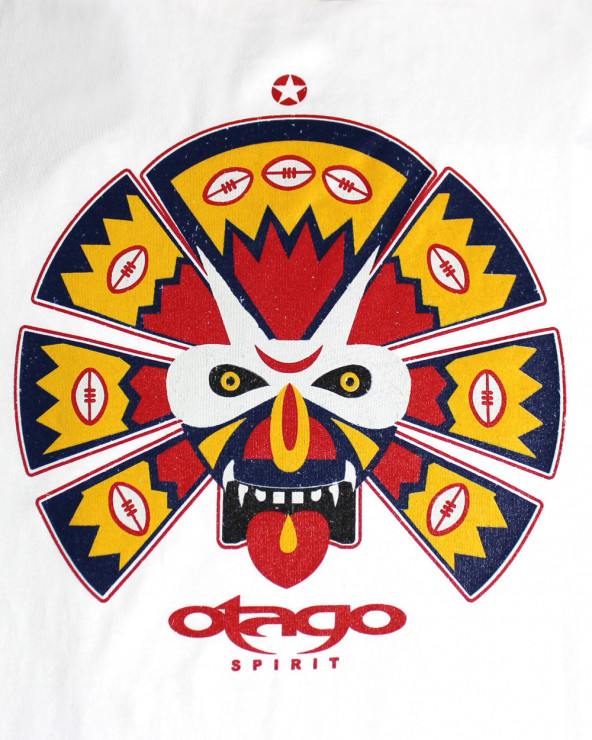 Sérigraphique au dos du tee shirt Lionmask Otago ivoire pour homme