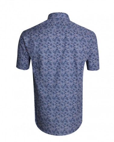 Dos de la chemise 126 Otago bleu pour homme