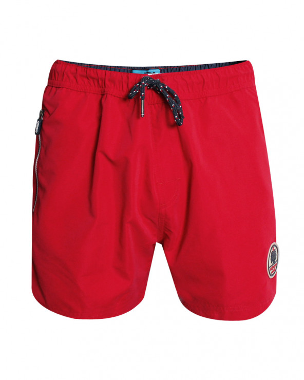 Short de bain Achille Otago rugby rouge homme