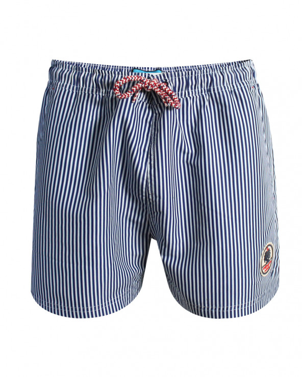 Short de bain rayé Mastripe Otago rugby marine homme