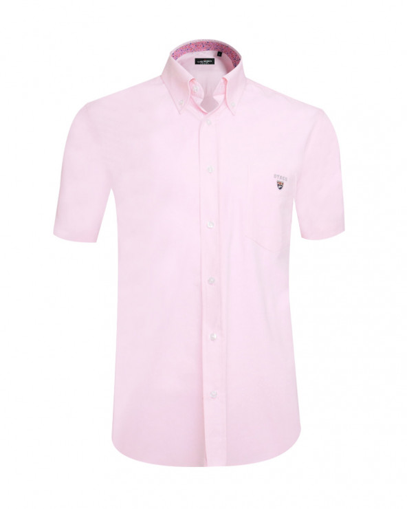 chemise Buenos Aires Otago manches courtes rose pour homme