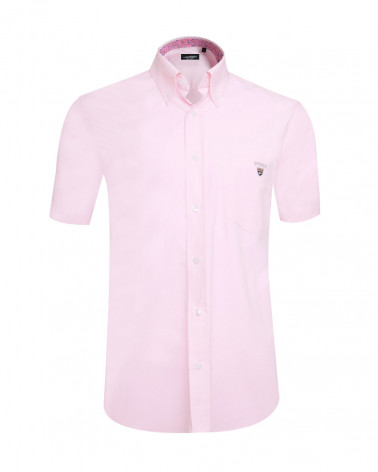 chemise Buenos Aires Otago manches courtes rose pour homme