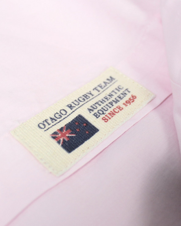 Broderie côté coeur de la chemise Buenos Aires Otago rose pour homme
