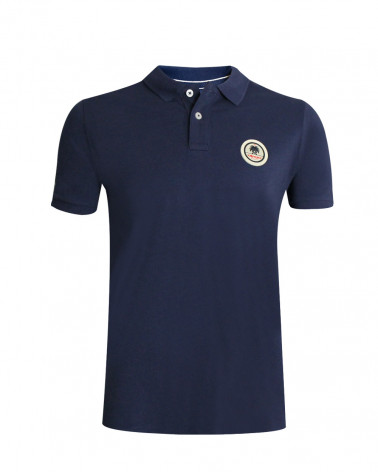 Polo manches courtes Swansea Otago rugby bleu marine homme