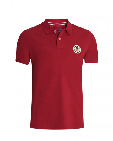 Polo manches courtes Swansea Otago rugby bordeaux homme