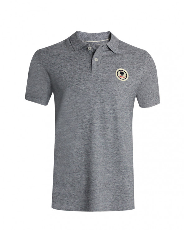Polo manches courtes Swansea Otago rugby gris clair homme