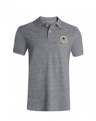 Polo manches courtes Swansea Otago rugby gris clair homme