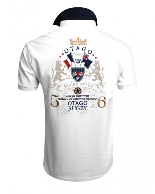 Dos du polo Liothentic Otago écru pour homme
