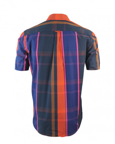 Dos de la chemise Tang Otago brique pour homme