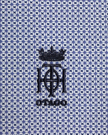 Broderie côté coeur de la chemise 142 Otago bleu ciel pour homme