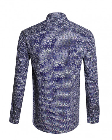 Dos de la chemise 143 Otago bleu marine pour homme
