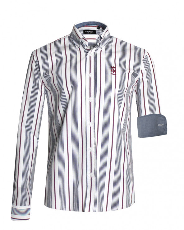 Maillot De Rugby Barbarian – Homme XXL – Rayé Rouge – Vintage Preppy – Canada