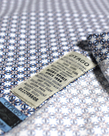 Génuine cousue en bas de la chemise 195 Otago bleu ciel pour homme