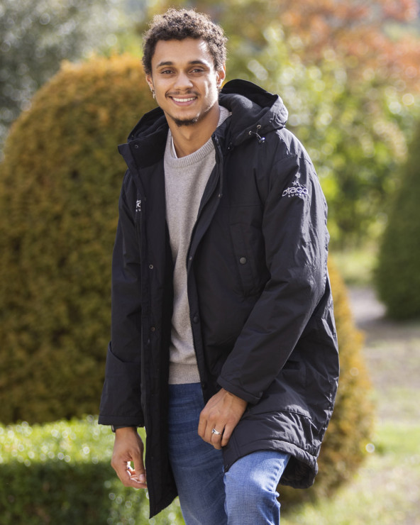 Parka Norvège Otago rugby noire pour homme