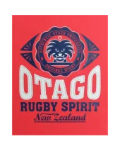 BURNS EVERLANDY TSHIRT OTAGO RUGBY FRAMBOISE BURNS EVERLANDY TSHIRT OTAGO RUGBY FRAMBOISE