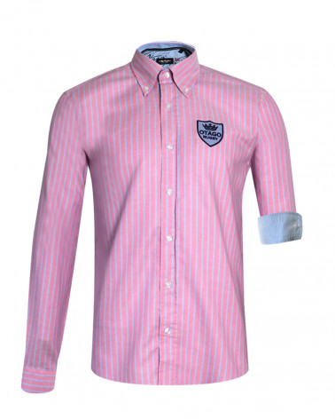 Chemise Label Oxford Otago rose pour homme