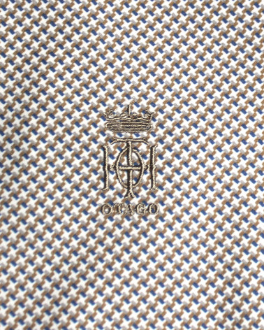Broderie côté coeur de la chemise Ete 2006 Otago beige pour homme