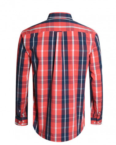 Dos de la chemise Dia Otago orange pour homme