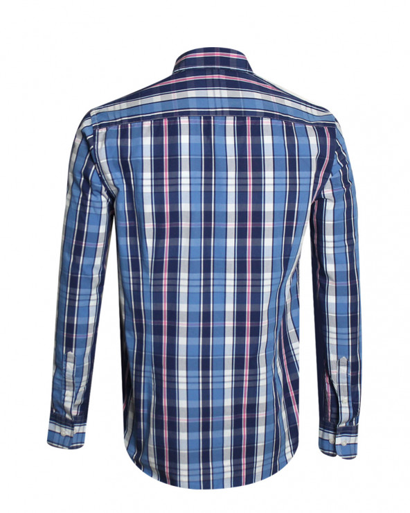 Dos de la chemise Dia Otago bleu pour homme