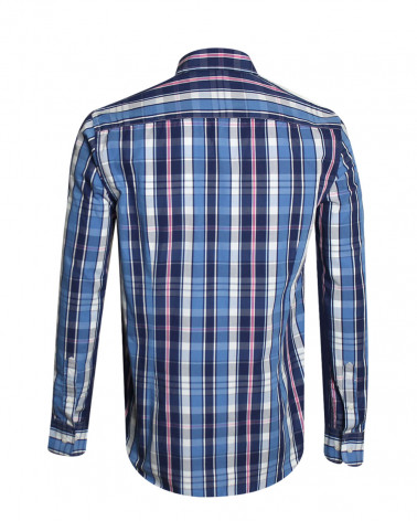 Dos de la chemise Dia Otago bleu pour homme