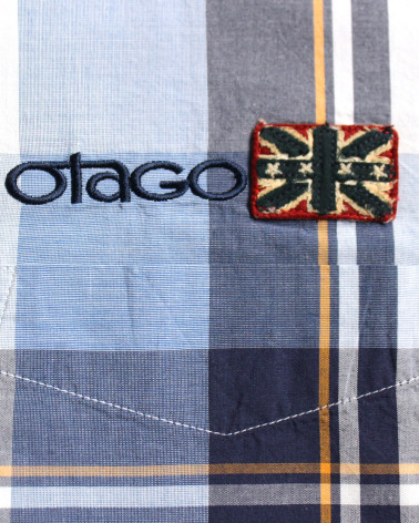 Ensemble brodé côté coeur de la chemise Dia 2 Otago bleu ciel pour homme