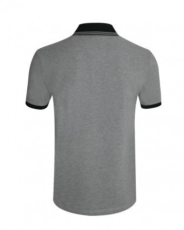 Dos du polo Griffax gris chine pour homme