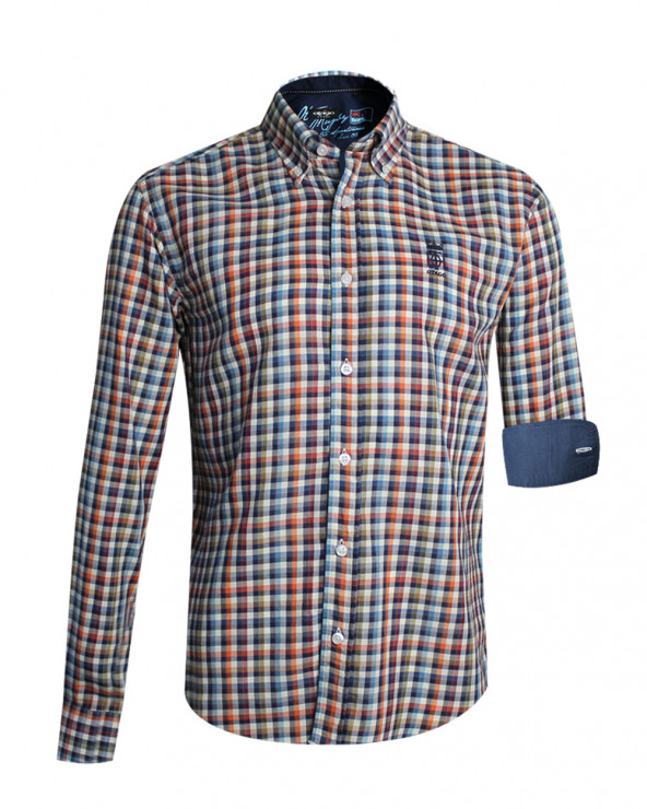 Chemise ml CHARLY Otago rugby multicolore pour Homme