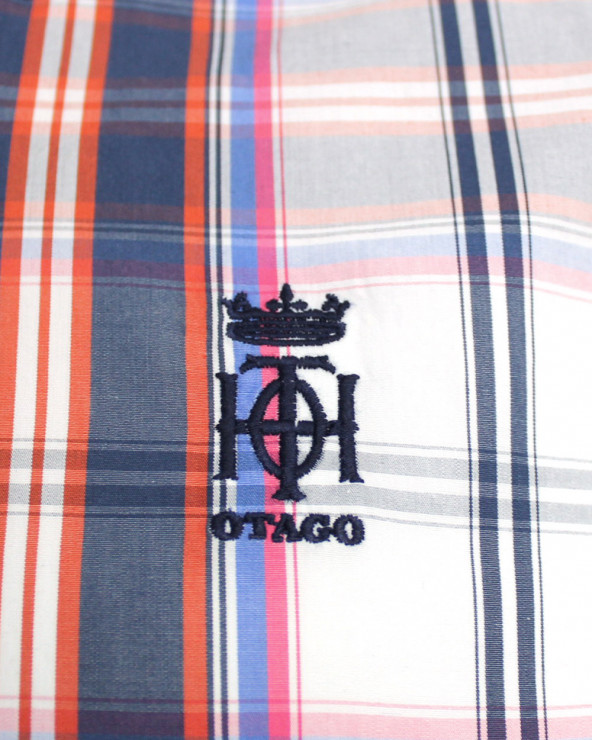 Broderie côté coeur de la chemise Tang Otago écru pour homme