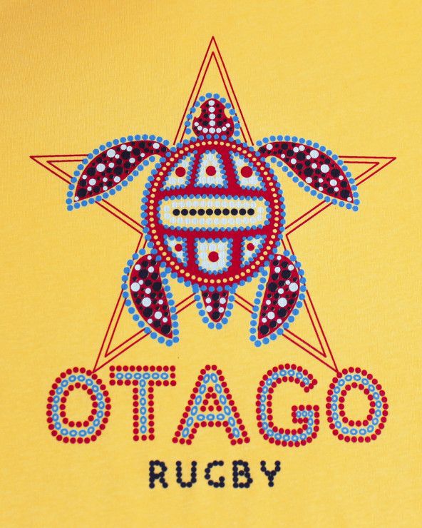 Sérigraphie devant du tee-shirt Gaudi Otago jaune pour homme
