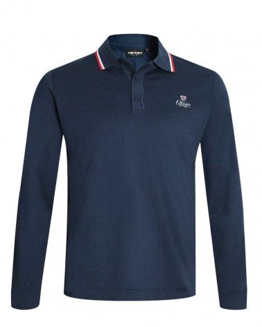 Pull NESTON col polo Otago rugby bleu marine pour homme