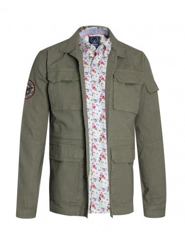 Veste boutonnée BANTON kaki otago rugby pour homme