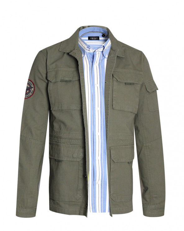 Veste boutonnée BANTON kaki otago rugby pour homme