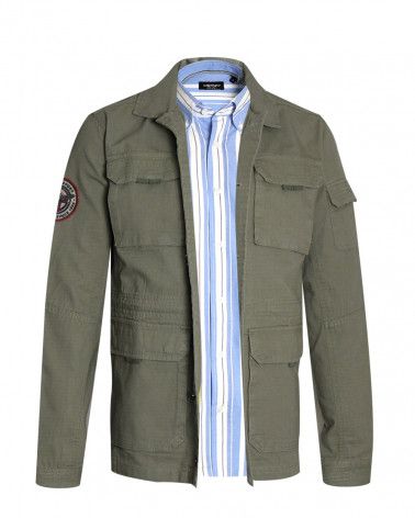 Veste boutonnée BANTON kaki otago rugby pour homme