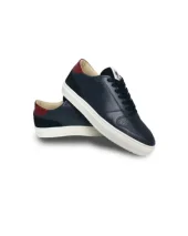 BASKETS CUIR LENNY OTAGO MARINE/BORDEAUX